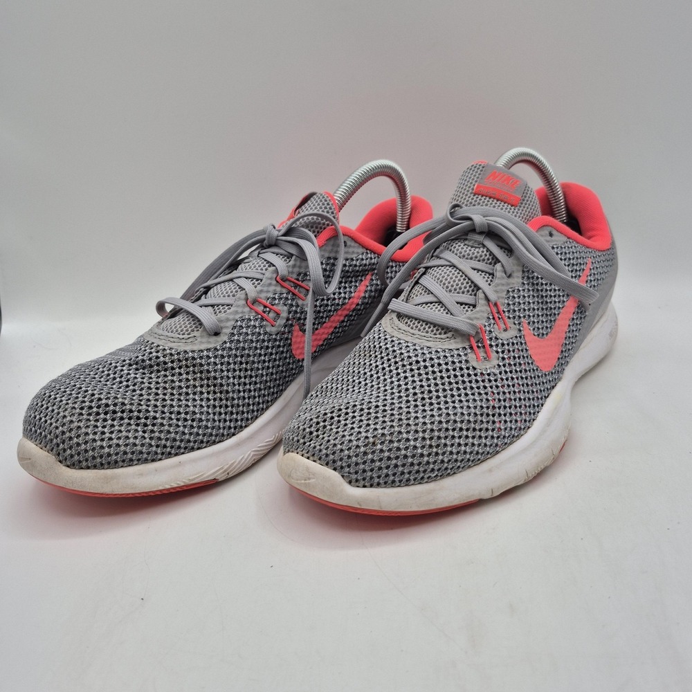 Nike Flex TR 7 Shoes Womens Size 9.5 Gray Pink Training Mesh Gym 898479-006 - Picture 2 of 11